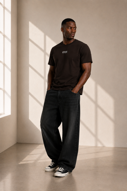 Bamboo Oversize T-shirt - Chocolate Brown | Bamboo French Terry Tee