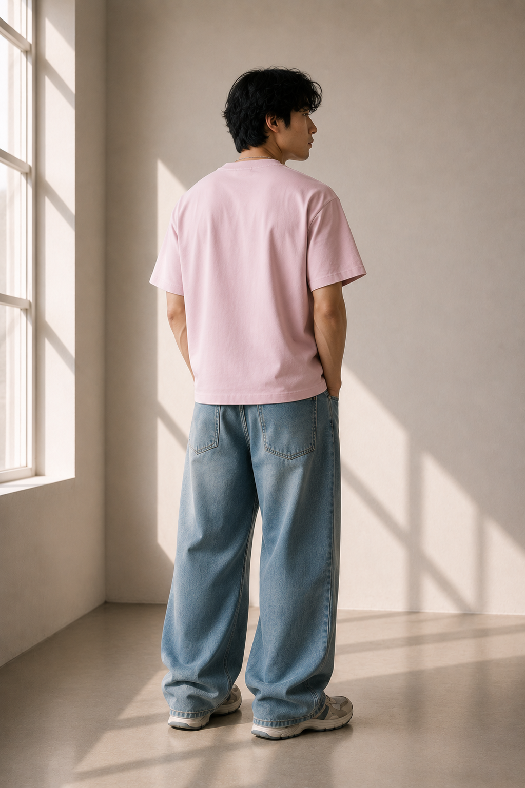 Bamboo Oversize T-shirt - Mauve Chalk | 280 GSM Bamboo Tee